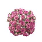  искусственный цветок роза Mini размер bai цвет фиолетовый & белый 50шт.@ японская бумага способ бумажный ручная работа материалы миниатюра для pe-