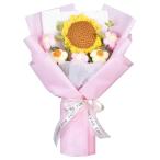 Lakymisy подсолнух букет ручная работа плетеный букет вязаный букет букет подарок шерсть цветок DIY рукоделие подарок нить ручной вязки 