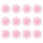M METERXITY 12 упаковка шифон цветок 7x7 cm сетка ткань цветок полный шифон цветок волосы kli