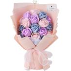 Fiorifiore ソープフラワー 18本 バラ 花束 プレゼント 母の日 敬老の日 誕生日 結婚祝い 女