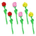 seimeinoki мягкая игрушка букет роза букет искусственный цветок 6 шт. комплект .. нет цветок длина 30cm роза мягкая игрушка День матери 