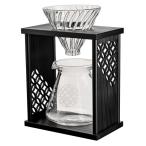 ハリオ（HARIO）ドリップスタンドセット 七宝 ナチュラル ブラック 実用容量600mL V60ドリッパー サ