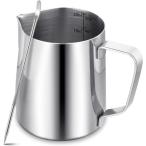 ショッピングバリスタ ミルクピッチャー 20oz/580ml 304ステンレス製｜ラテアート ピッチャー ミルクジャグ｜バリスタ用