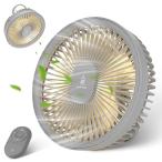 (禄越) 壁掛け扇風機 dcモーター  卓上扇風機 吊り下げ 4段階風量調節 パワフル送風 静音 マグネ