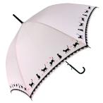 オカモト原宿店 傘 レディース 雨傘 ジャンプ傘 ネコ柄 8本骨 かわいい おしゃれ 長傘 黒猫 60cm