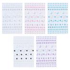 SensaBliss ラインストーン シール ネイルパーツ 顔面デコ 顔に貼る メイクシール 携帯電話装飾 DIY