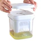 ハコリスキューブ 水切りヨーグルト 容器 バネ付き | 濃厚グリークヨーグルト クリームチーズ風