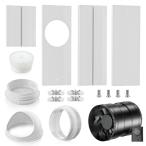 Okryain 窓用ダクトパネル 窓パネル 長さ43-142.5cm 防虫網付 無段階風量調整可能 スポットクーラー