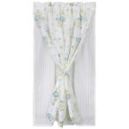 SunnyDayFabric カフェカーテン 2重小窓カーテン 約90cm幅×110cm丈 リンツ ホワイト