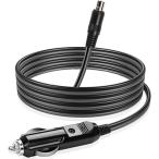 12V 車載シガーソケット充電ケーブル DC8020ポート 200cm 急速充電 LED指示ライト付き エネル