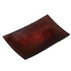 レザーキング 本革レザートレイ (ルビーレッド, 長方形)