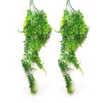 (DOYOUCOTO) искусственная зелень 2 шт. комплект подвешивание ниже искусственный цветок декоративное растение оборудование орнамент интерьер стена украшение орнамент садоводство 