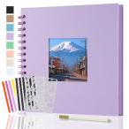 AIOR 手作りアルバム 台紙 フォトアルバム 写真ウィンドウ付きスクラップブックアルバム 250 GSM厚