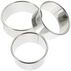 ショッピング餃子 DOITOOL 餃子の皮 型抜き 3個セット 丸い型 サークルクッキーカッター ブロック リーカッターホイ