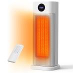 Climora 電気ストーブ 暖房器具 省エネ コンパクト 首振り 8W/750W/1200W 3段階切替 セラミックファン