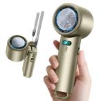 携帯扇風機 超高速暴風  ハンディファン 冷却プレート付き 100段階風力調節 手持ち/首掛け/卓上/