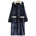 (three Joy) 着る毛布 レディース パジャマ 部屋着 裏起毛 可愛い おしゃれ 猫耳 ブランケッ