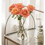 ガラス花瓶 一輪挿し おしゃれ フラワーベース 透明 水栽培 インテリア飾り 花瓶 北欧 ガ