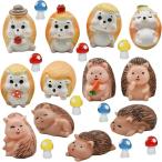 21 шт животное мини фигурка полимер симпатичный .. . еж животное полимер украшение пейзаж двор. оборудование 