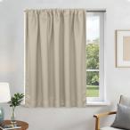 Joydeco короткие занавески затемнение занавески маленький для окна 1 класс затемнение день и ночь глаз .... изоляция длина 45cm ширина 140cm свет be