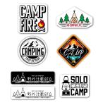 オリジナルデザインストア キャンプ アウトドア ステッカー 防水 耐水 車 バイク スポーツ パソ