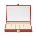 Woodtenネックレス収納ボックスジュエリーボックス ネックレス専用豪華で大容量透明蓋付き（レ