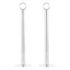 Amosfun нержавеющая сталь 32Mm Claw удилище держатель 2 шт. комплект толстый труба для стена установка подвешивание ниже 