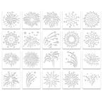 TVETE stencil сиденье 20 вид stencil plate шаблон фейерверк .. для иллюстрации блокнот для 