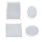LOYELEY resin type силикон mold квадратный прямоугольный круг эллипс 4 шт. комплект колье аксессуары pa
