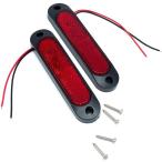 TIGRE BLANC LED отражатель универсальный боковой маркер (габарит) рефлектор маленький указатель поворота 12V 24V 2 шт. комплект красный 