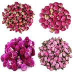 TooGet 花びらとつぼみには、赤いバラ、ぼたんの玉、Gomphrena globosa、桃の花、植物油を作るための