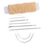 Sewroro 革用手縫い糸と針セット 30M蝋