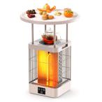 カーボンヒーター  テーブル一体型ヒーター 電気ストーブ 360°全方位速暖 400W・700W・1000W 3段階切