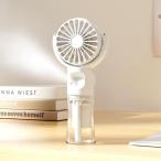 ミスト扇風機 手持ちミストファン 4段階送風 ひんやり冷感 1000大容量電池 首かけ ネックファン