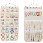 siawadeky настенный карман ювелирные изделия упаковочный пакет двусторонний место хранения колье кольцо серьги бардачок 