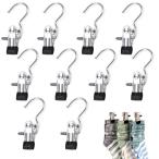 HUIKKJP 洗濯バサミ 10 個セット ステンレス製ハンガーモノクリップ ノンスリップ錆びにくい 多用