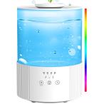 加湿器 大容量 2800mL 卓上 加湿器 アロマ対応 200ml/h かしつき 上から給水 2段階ミスト調整・タイ