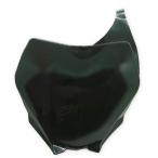 (アウプル) バイク 汎用 フロント ゼッケン プレート カウル レース モトクロス オフロード (黒