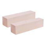 DECORNIJIA автобус дерево скульптура блок 2 шт. комплект 5.9X1.49X1.49 дюймовый прямоугольный не готовый из дерева craft bro