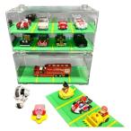 ミニカー 駐車場 ガレージ 収納 2個セット 計16台収納可能 積み重ね可能 コレクションケース 透