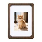 YATGUAMUクルミ材＆ブナ材 木製フォトフレーム 全5サイズ(3・5・6・7・8インチ) ミニ卓上用