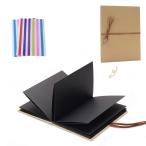 手作りアルバム DIY 折りたたみ式 アコーディオンタイプ スクラップブック フォトアルバ