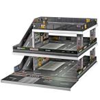 shoucangjia 1:64 ジオラマ LEDランプ付きガレージディスプレイケース トミカ・ホットウィール・マッ