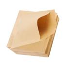 Fcliqzod888 100枚入り無漂白耐油防水ハンバーガー包み紙 食品用角底ワックスペーパーサンドイッチ