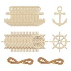 40 штук входит 2 вид из дерева судно . колесо из дерева якорь * парусное судно *. колесо cut дверь подвешивание украшение Home декоративный элемент re-sho