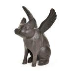 Sungmor чугун производства flying свинья изображение,..... сиденье .... свинья. двор. оборудование орнамент изображение, элемент .. черный blau