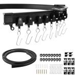 ideamall шторная рейка искривление поворачивает потолок установка машина одиночный . окно перегородка наружный 2m черный 