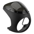 ビキニカウル セット カウル取付セット 防風防汚 ヘッドライト用 バイク用 マットブラック ブラ