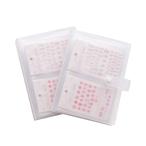 koundeneko ネイルシールアルバム 2冊入り ステッカー 収納ブック 大容量 160枚収納可能 イン