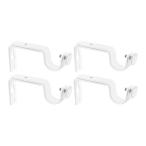 Kelain шторная рейка держатель 4 шт. комплект занавески удилище металлические принадлежности noren палка установка простой настройка 